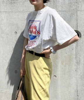 Instyle365 最愛の一着 2色 レトロ アルファベット ラウンドネック 半袖 コーデしやすい Tシャツ